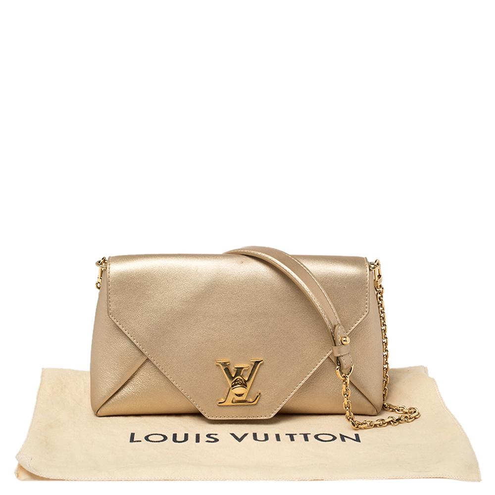 Louis Vuitton Gold Leder Love Note Tasche 8