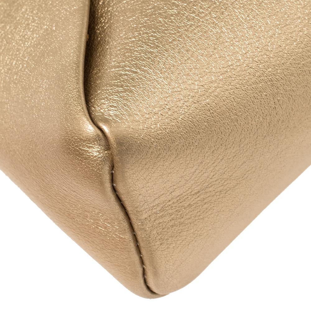 Louis Vuitton Gold Leder Love Note Tasche 4