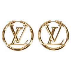 Louis Vuitton Louise hoop GM earrings at 1stDibs  louis vuitton earrings,  louis vuitton.com, louis vuitton hoops