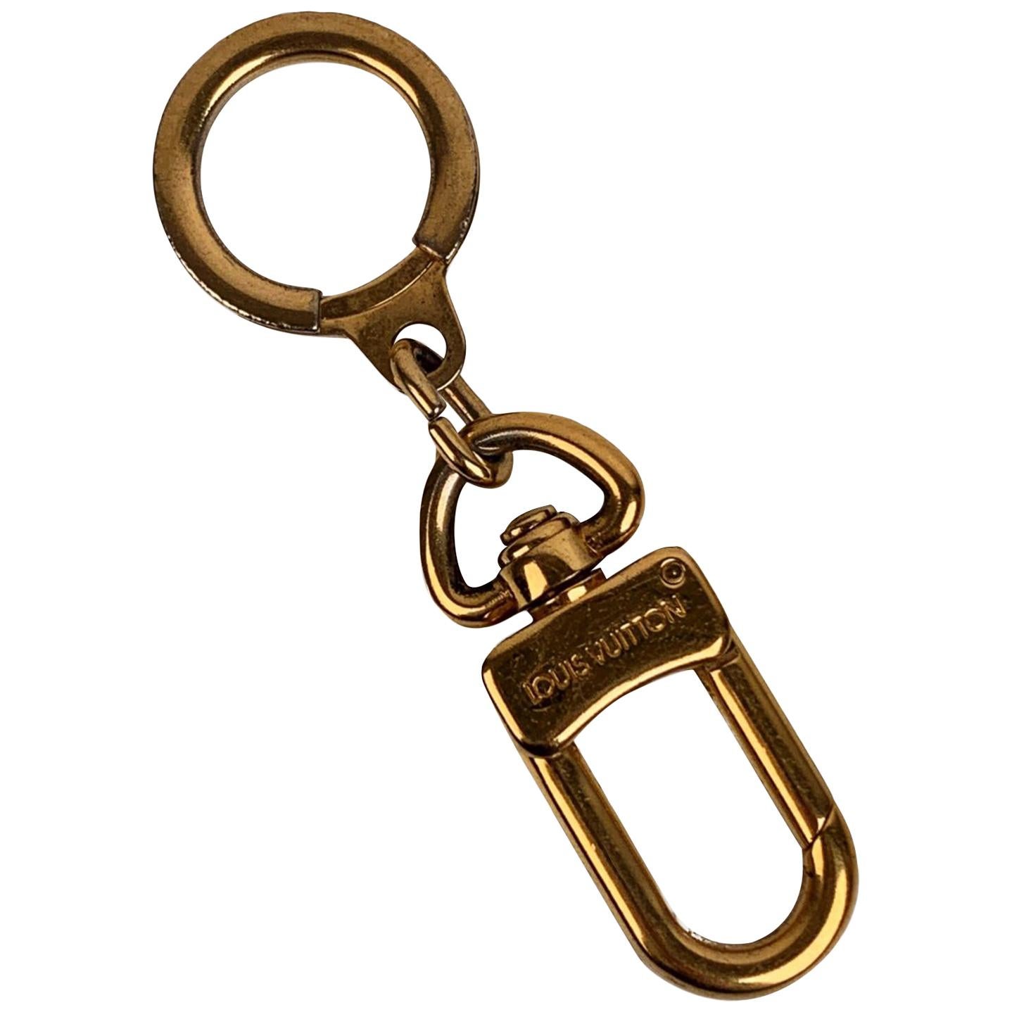 Extensor de correa para llavero Anneau Cles de metal dorado Louis Vuitton