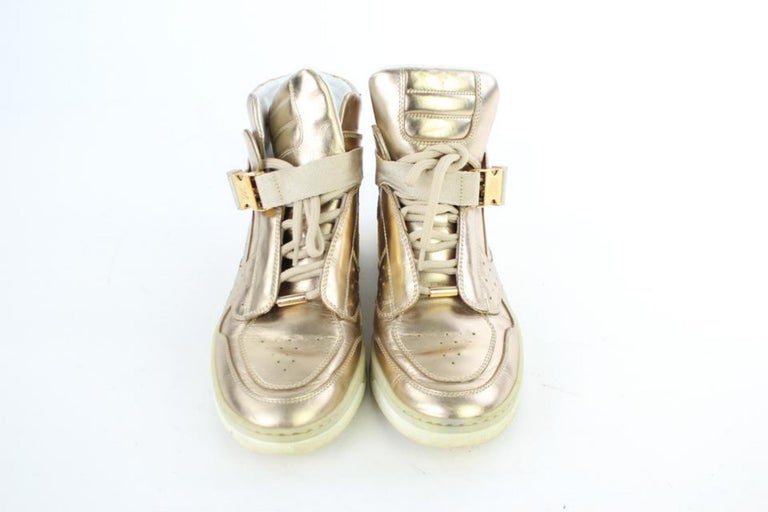 Louis Vuitton Gold Fashion Sneakers