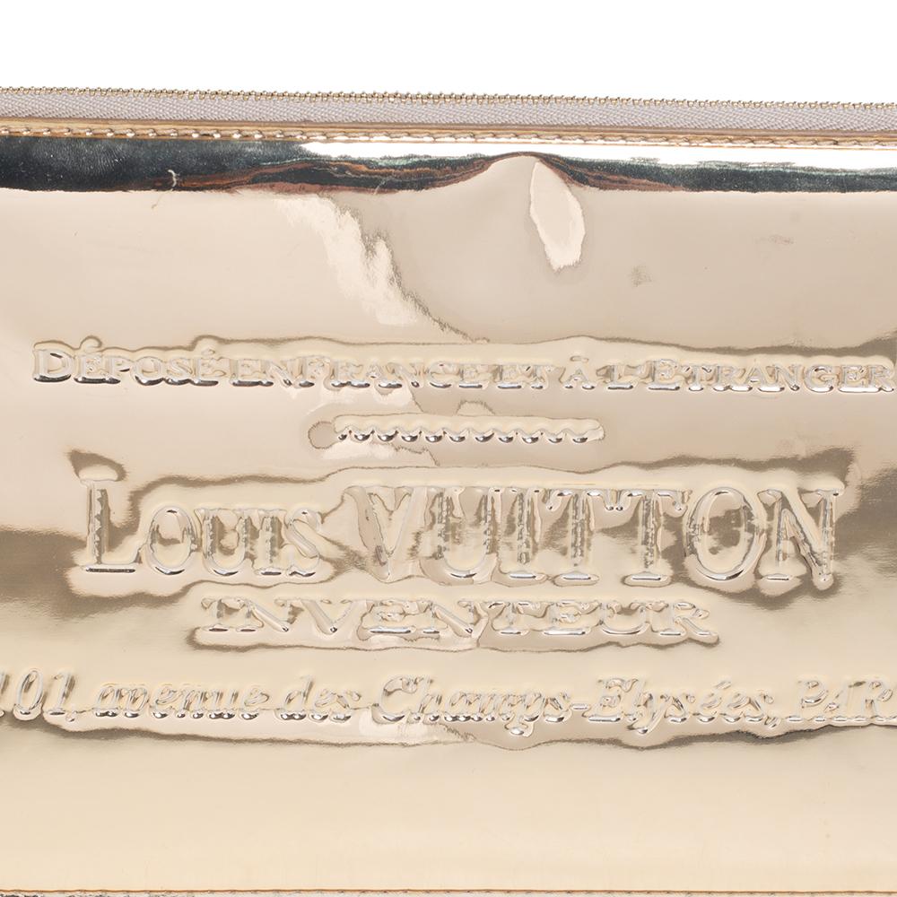 Louis Vuitton Gold Miroir Inventeur Pochette Plat Pochette Bag 3