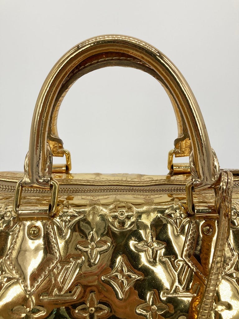 Louis Vuitton Gold Mirror Speedy 30 SP1016