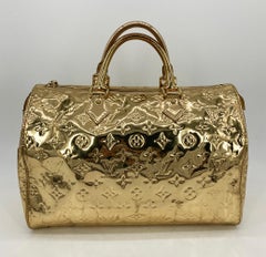 Louis Vuitton Gold Mirror Speedy 30
