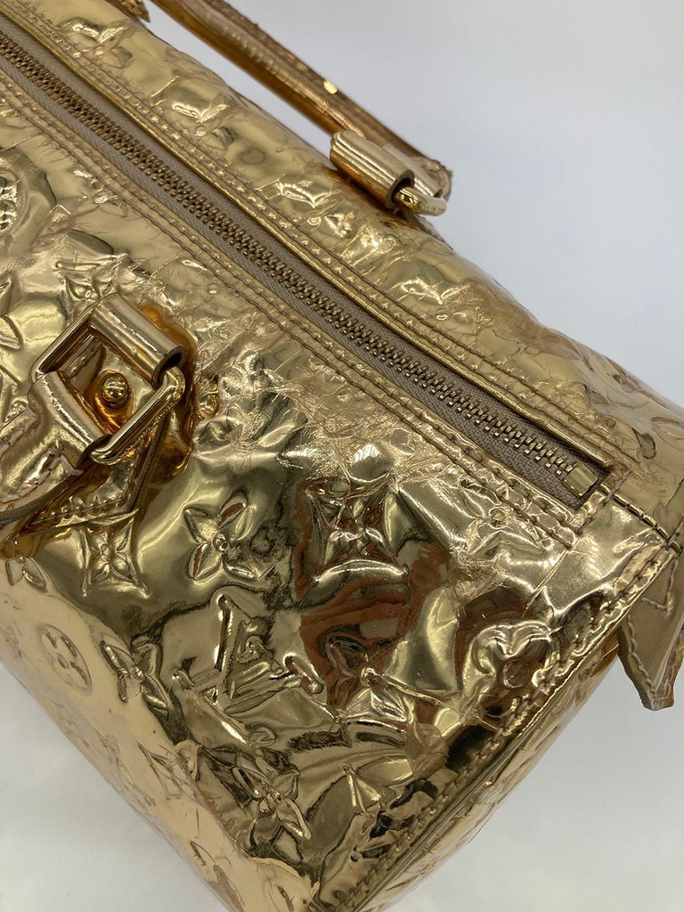 Louis Vuitton Gold Mirror Monogram Speedy 30