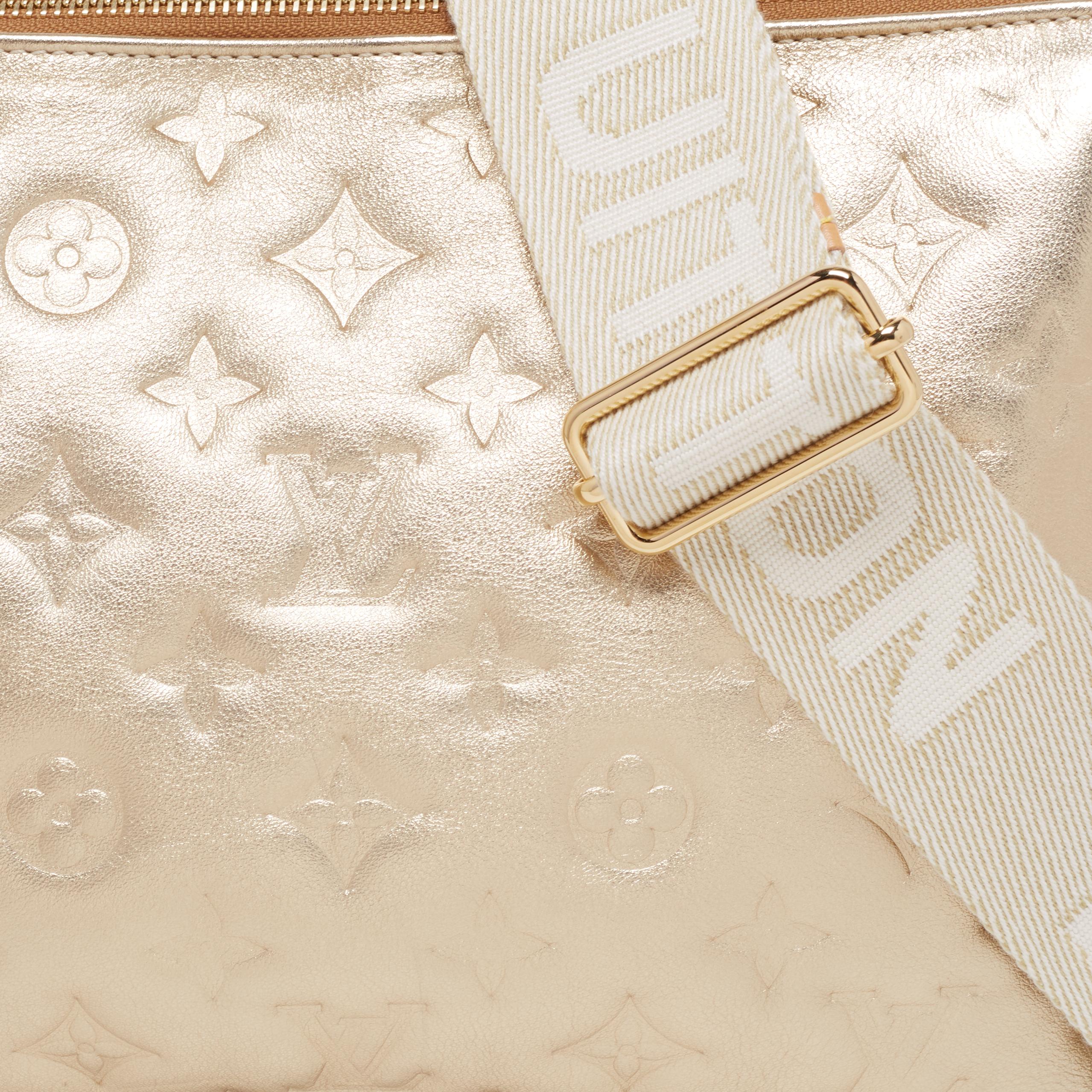 Louis Vuitton Gold Monogram Embossed Coussin PM Bag 5