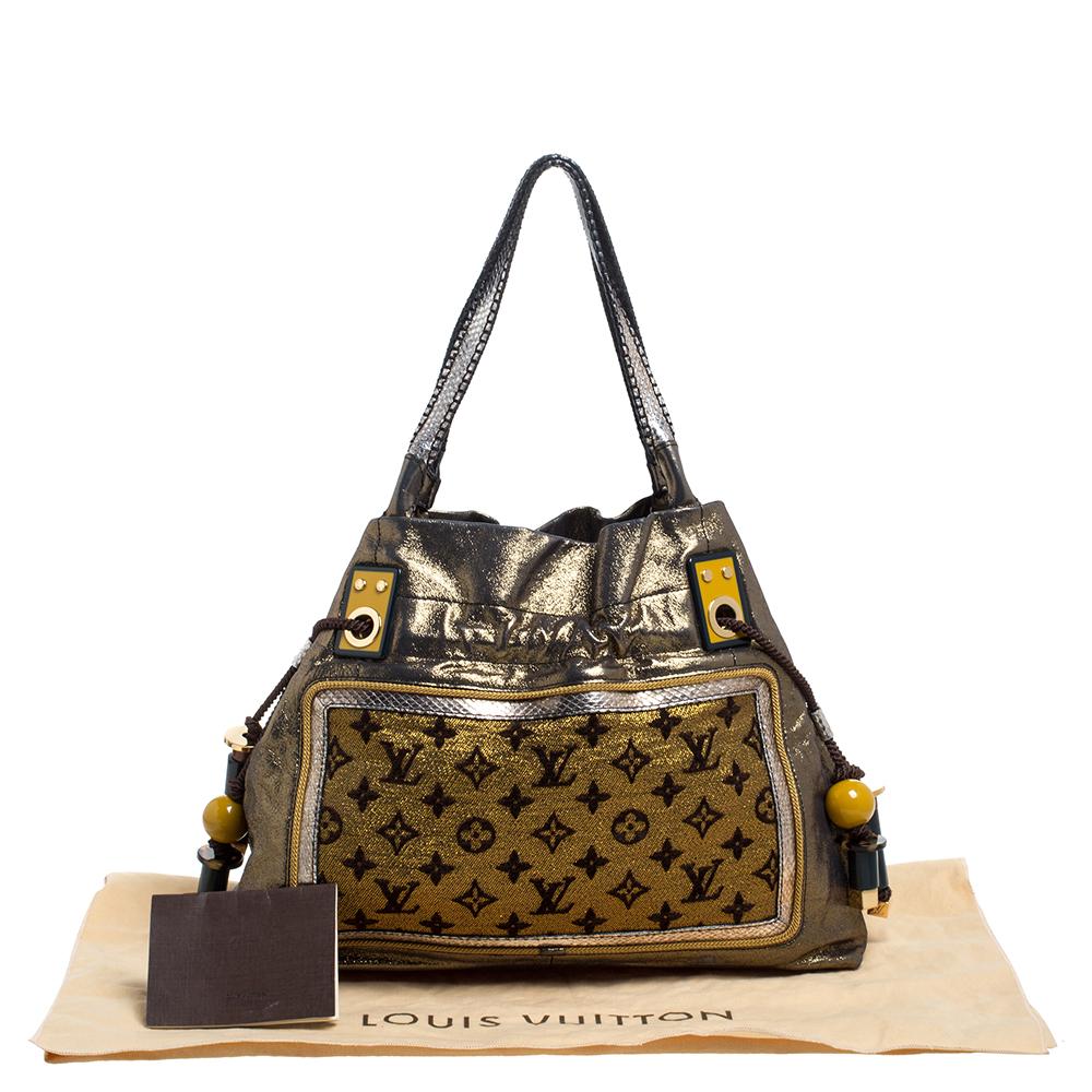 Louis Vuitton Gold Monogram Lurex Limited Edition Sunbird Bag 5