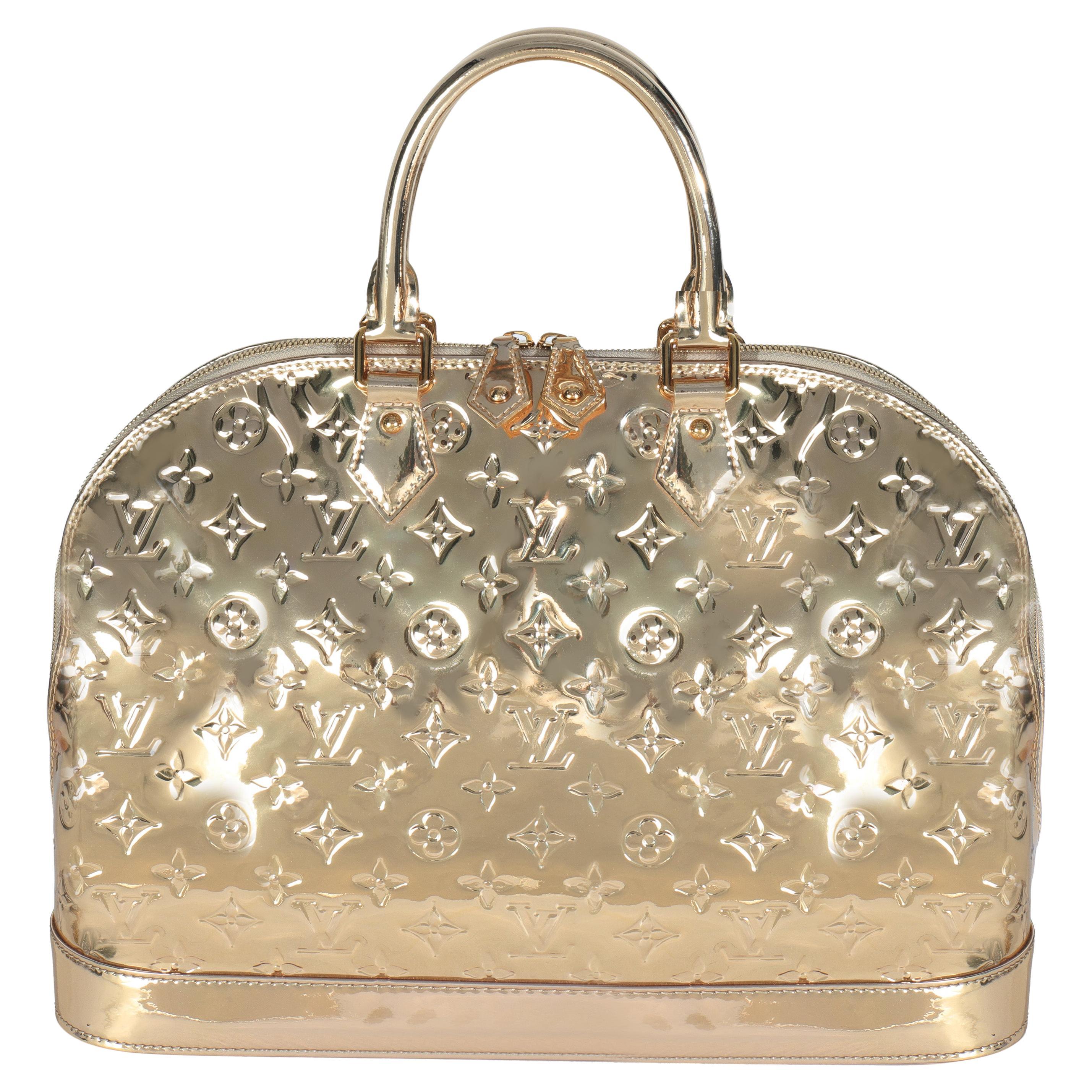 Louis Vuitton Gold Monogram Miroir Alma GM