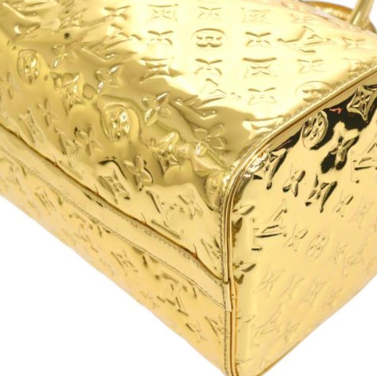 Louis Vuitton Gold Monogram Miroir Speedy 30 QJB0FZ1TDB009