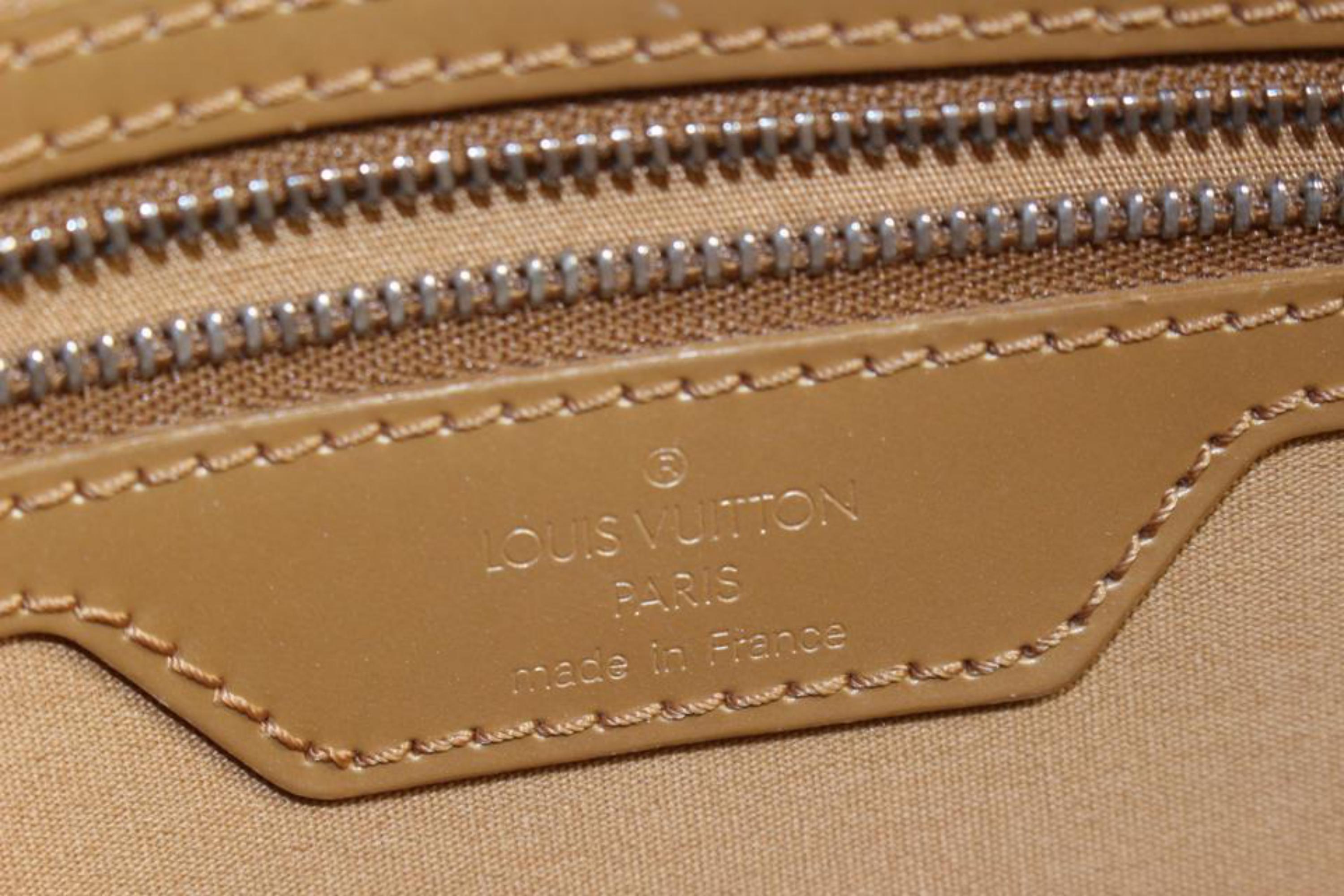 Louis Vuitton Gold Monogram Vernis Mat Malden Trunk Bag 14lv7 For Sale 2