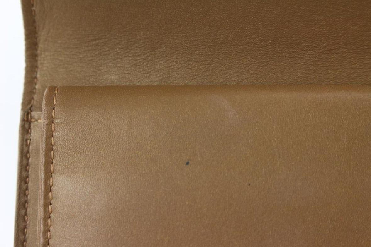 Louis Vuitton Gold Monogram Vernis Mat Sarah Porte Tresor Trifold 917lv14 2