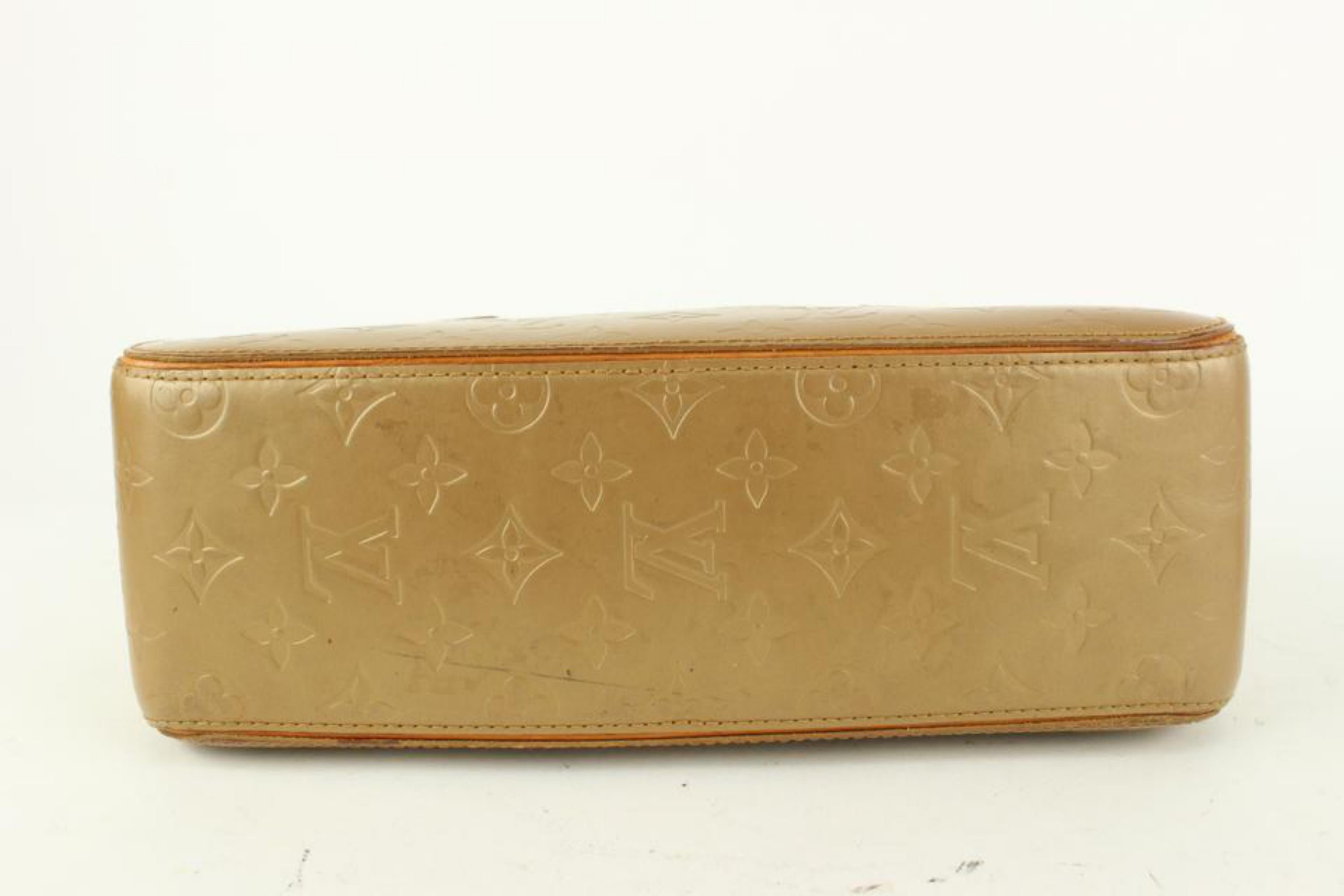 Louis Vuitton Gold Monogram Vernis Mat Shelton Trunk Satchel Bag 927lv42 2