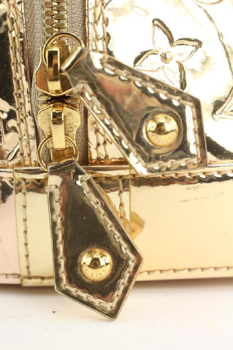 Louis Vuitton Gold Monogram Vernis Miroir Alma GM Dome Bag 3lv917 4