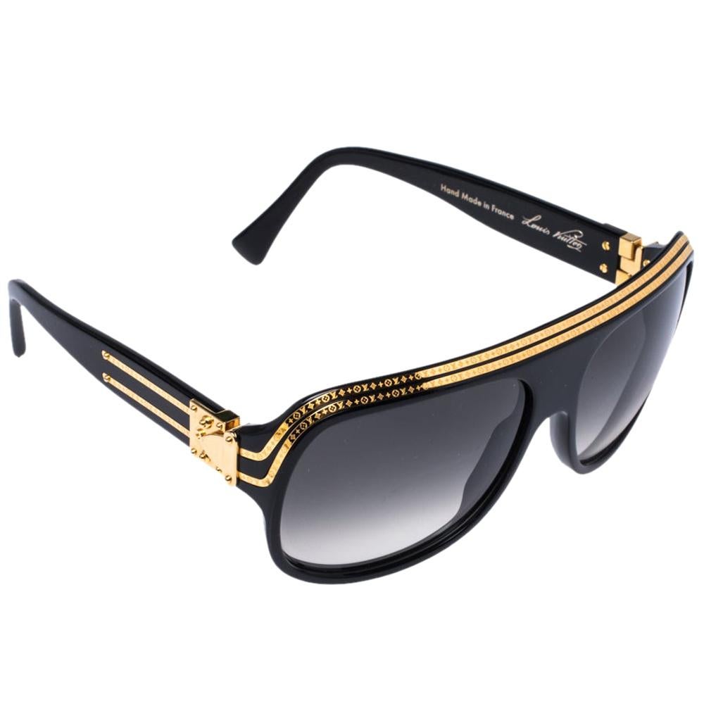 Louis Vuitton Gold Plated/ Grey Gradient Z0098W Millionaire Sunglasses