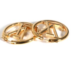 Louis Vuitton Gold-Plated Louise Hoop Earrings