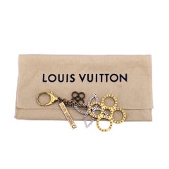 Louis Vuitton Gold Silver Metal Bijoux Sac Tapage Keyring Bag Charm