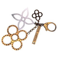 Louis Vuitton Gold Silver Metal Bijoux Sac Tapage Keyring Bag Charm