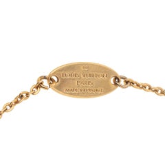 Louis Vuitton Gold Stone Crystal Enamel Ladybug Bracelet