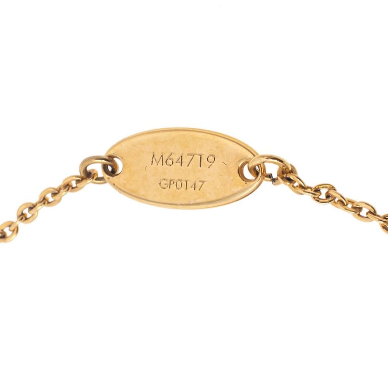 Louis Vuitton Gold Stone Crystal Enamel Ladybug Bracelet at 1stDibs