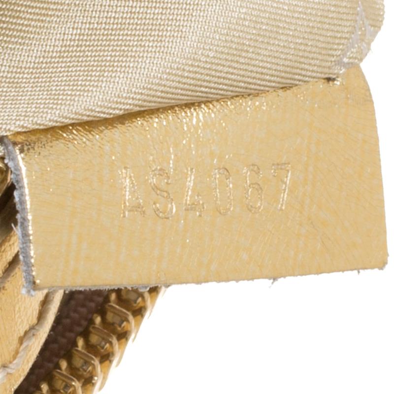 Louis Vuitton Gold Suhali Leather Lockit MM Bag 6