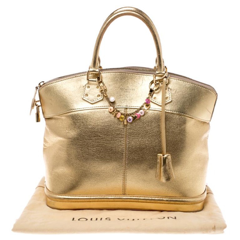 Louis Vuitton Cream Suhali Leather Lockit GM Bag Louis Vuitton