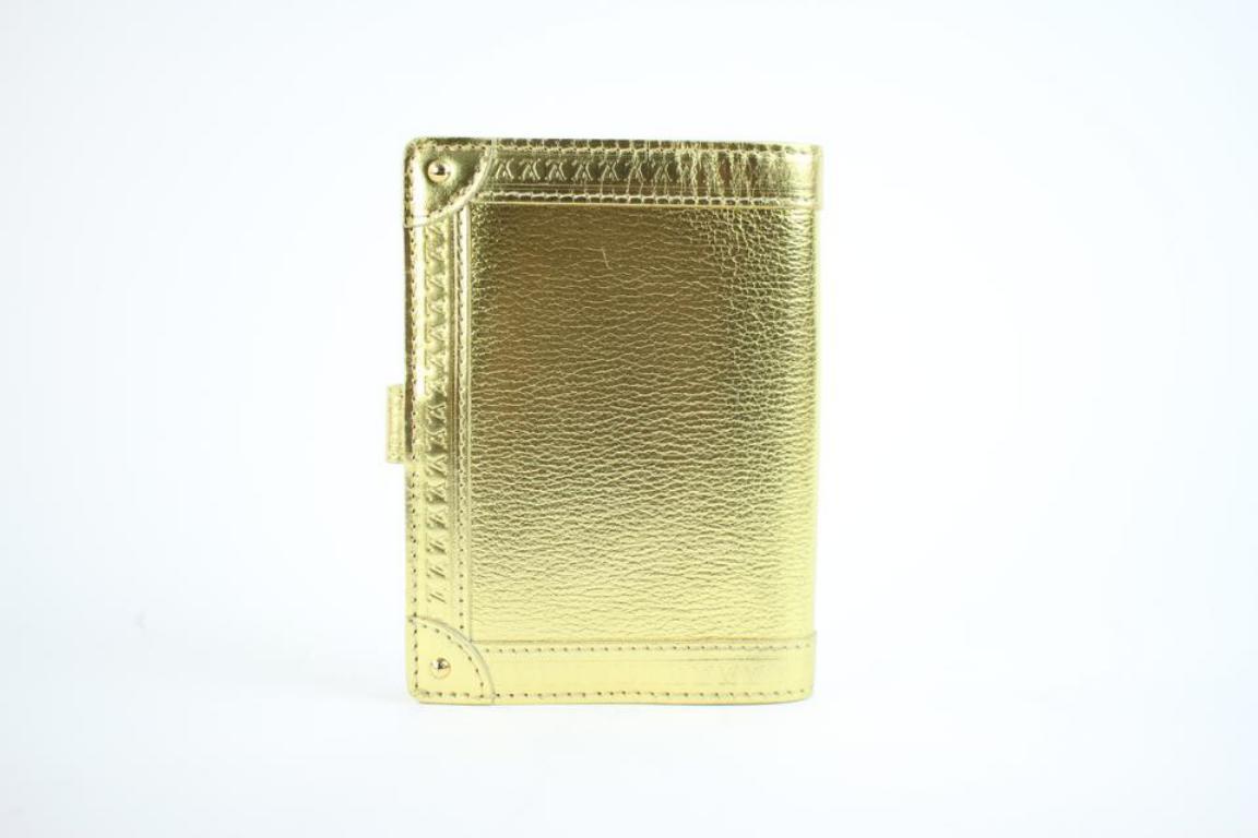 Louis Vuitton Gold Suhali Leather Partnenaire Agenda 215811 (Grau) im Angebot