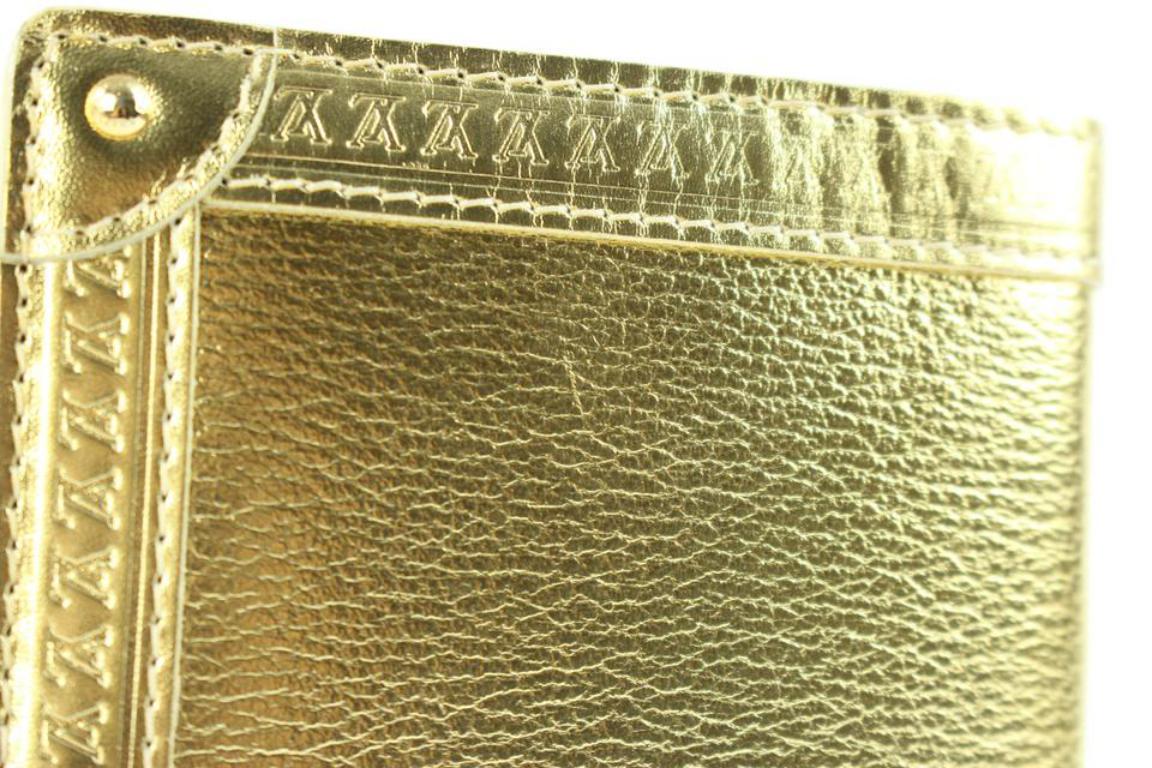 Louis Vuitton Gold Suhali Leather Partnenaire Agenda 215811 im Angebot 1