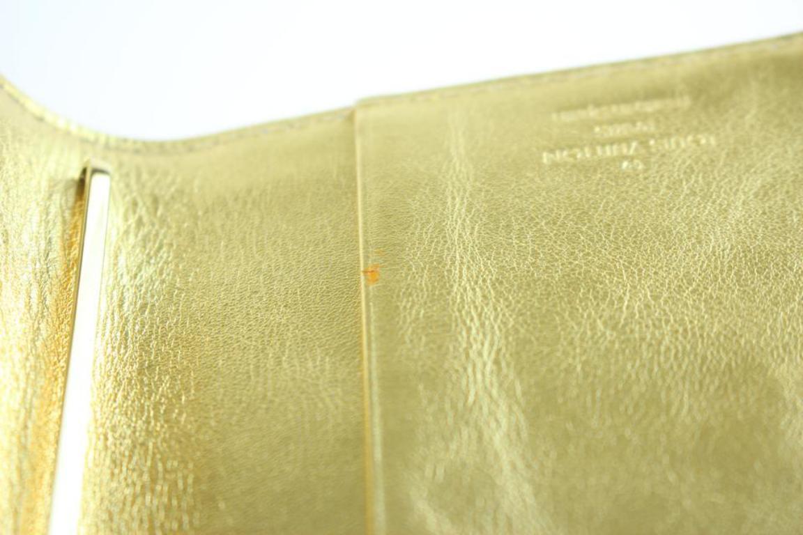 Louis Vuitton Gold Suhali Leather Partnenaire Agenda 215811 im Angebot 4