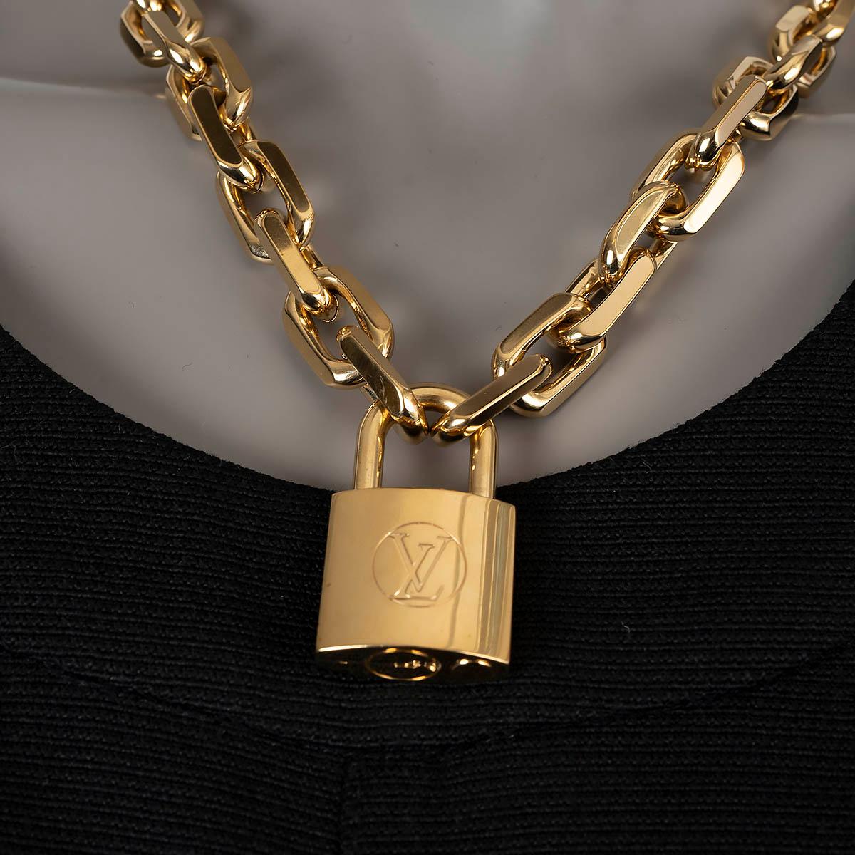 LOUIS VUITTON Gold-Ton-Halskette 2024 EDGE CADENAS im Zustand „Hervorragend“ im Angebot in Zürich, CH
