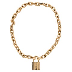 Used LOUIS VUITTON gold-tone 2024 EDGE CADENAS Necklace