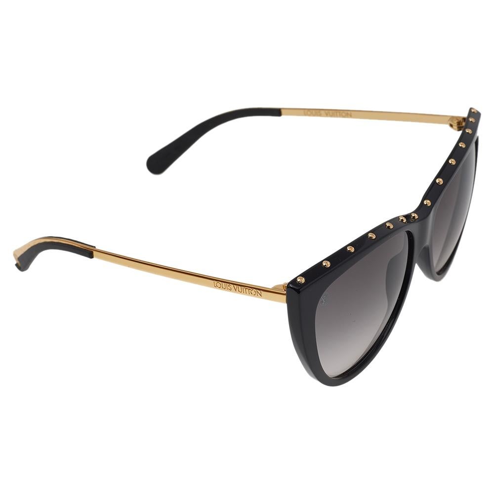 Quality lenses are set in a stylish cat-eye frame to bring out the beauty of this pair of sunglasses by Louis Vuitton. The chic design will continually offer a statement finish on any day.

Includes: Original Box, Original Pouch, Info Booklet,