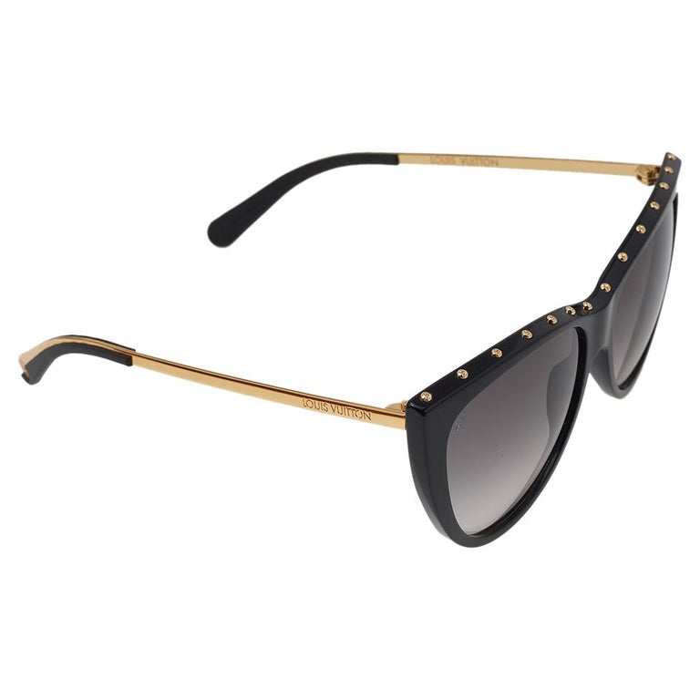 Louis Vuitton Gold Tone/Black La Boum Cat Eye Sunglasses at 1stDibs ...