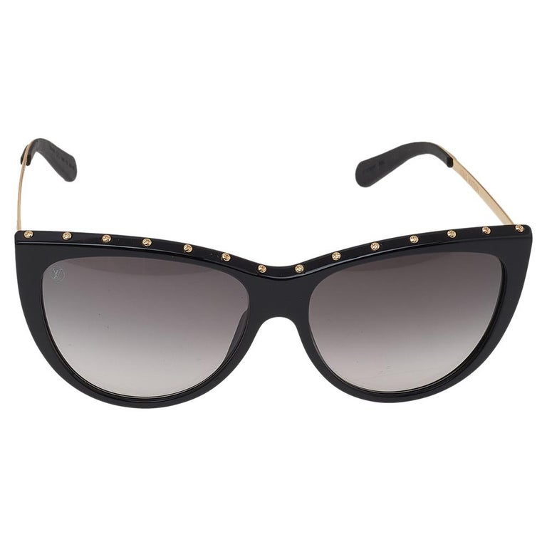 Louis Vuitton Women's Black Edge Chain Cat Eye Sunglasses For Sale at  1stDibs