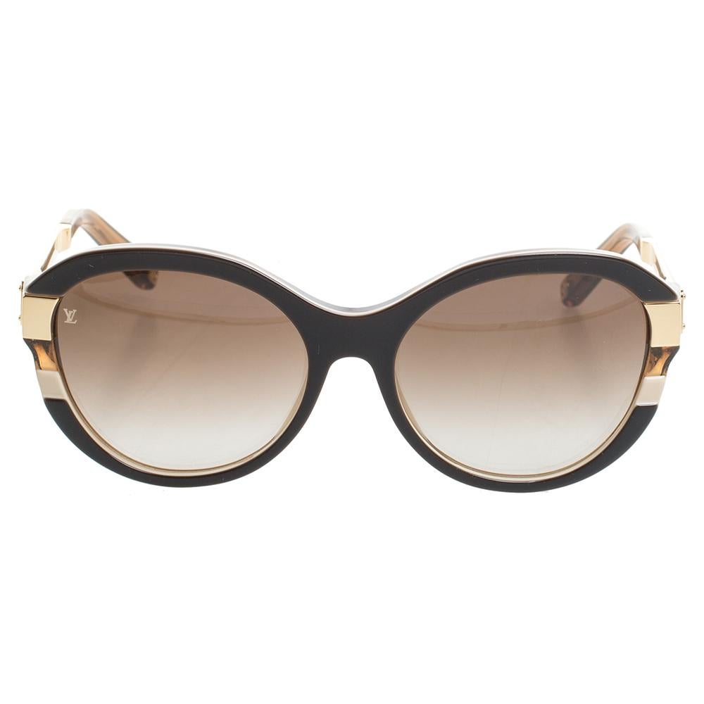 The stylish frame sculpted into a cat-eye shape and high-quality lenses make these sunglasses a high-fashion accessory that you must own. Designed by Louis Vuitton, the pair will look best with your statement outfits.

Includes: Original Case