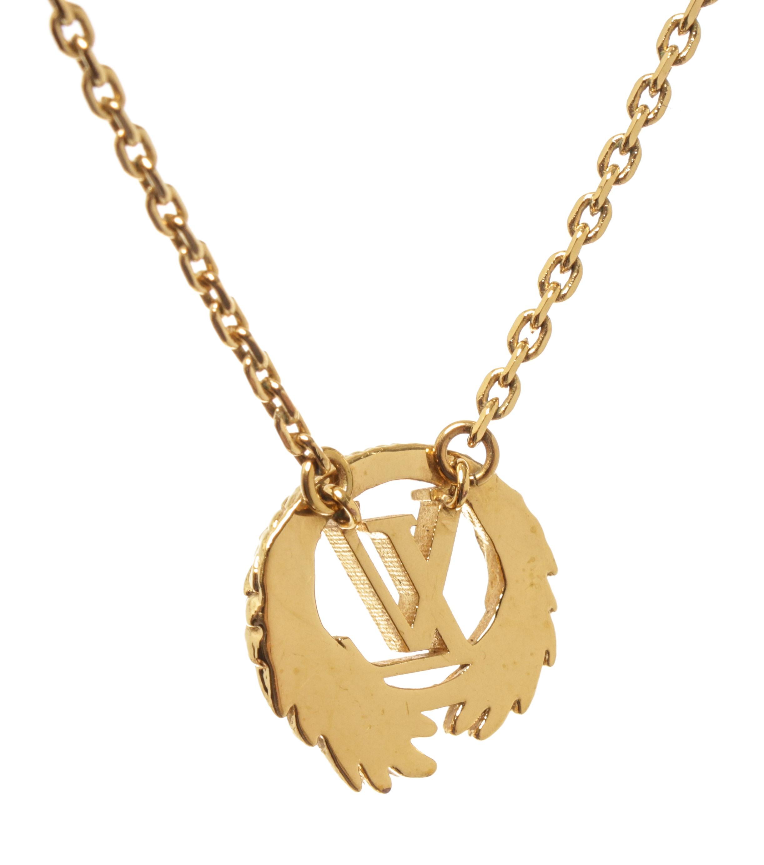 Louis Vuitton Collier LV Angel - Collier à pendentif en or Pour femmes en vente