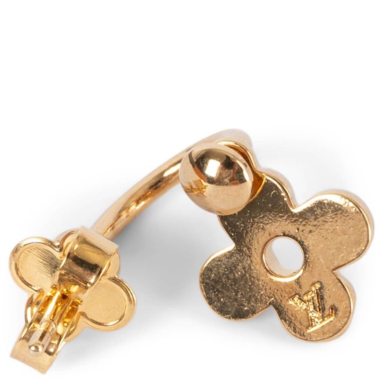 LOUIS VUITTON gold-tone metal BLOOMING Dangle Earrings at 1stDibs  lv  flower earrings, louis vuitton blooming earrings, piercing louis vuitton