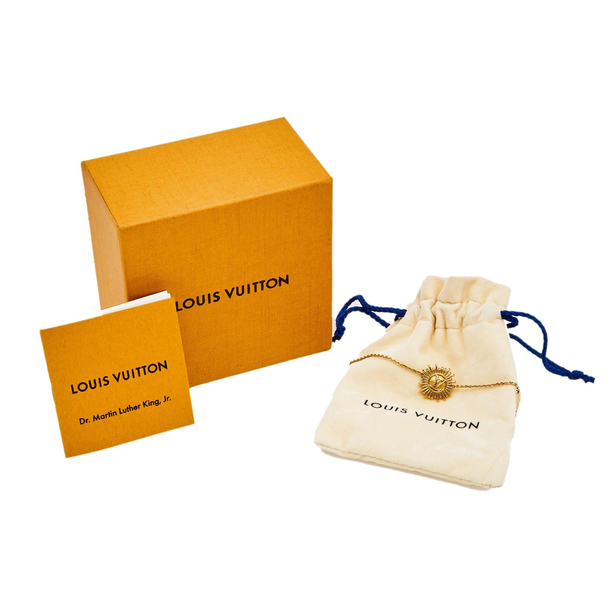 Women's Louis Vuitton Gold Tone Metal Bracelet