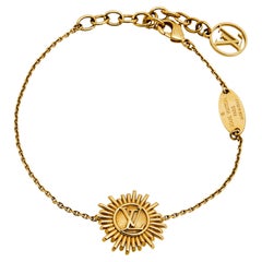 Louis Vuitton Gold Tone Metal Bracelet