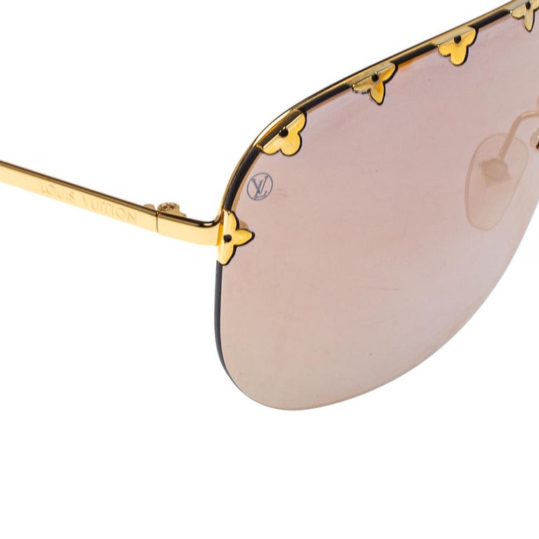 Louis Vuitton Metropolis sunglasses Prune Gold-plated ref.75633