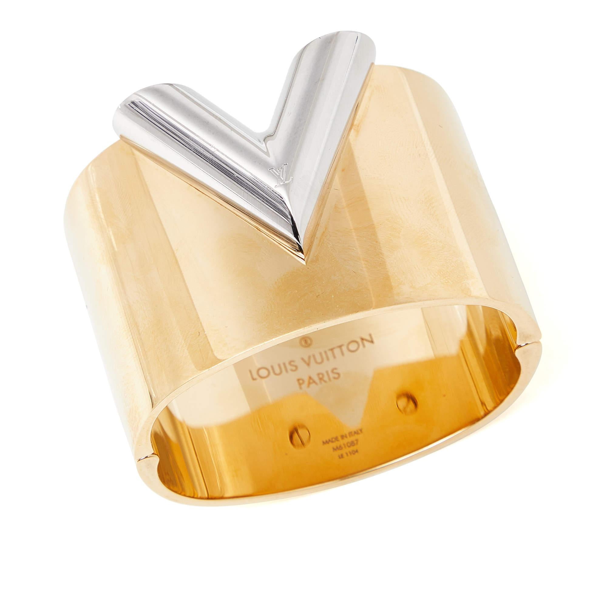 louis vuitton gold bracelet cuff