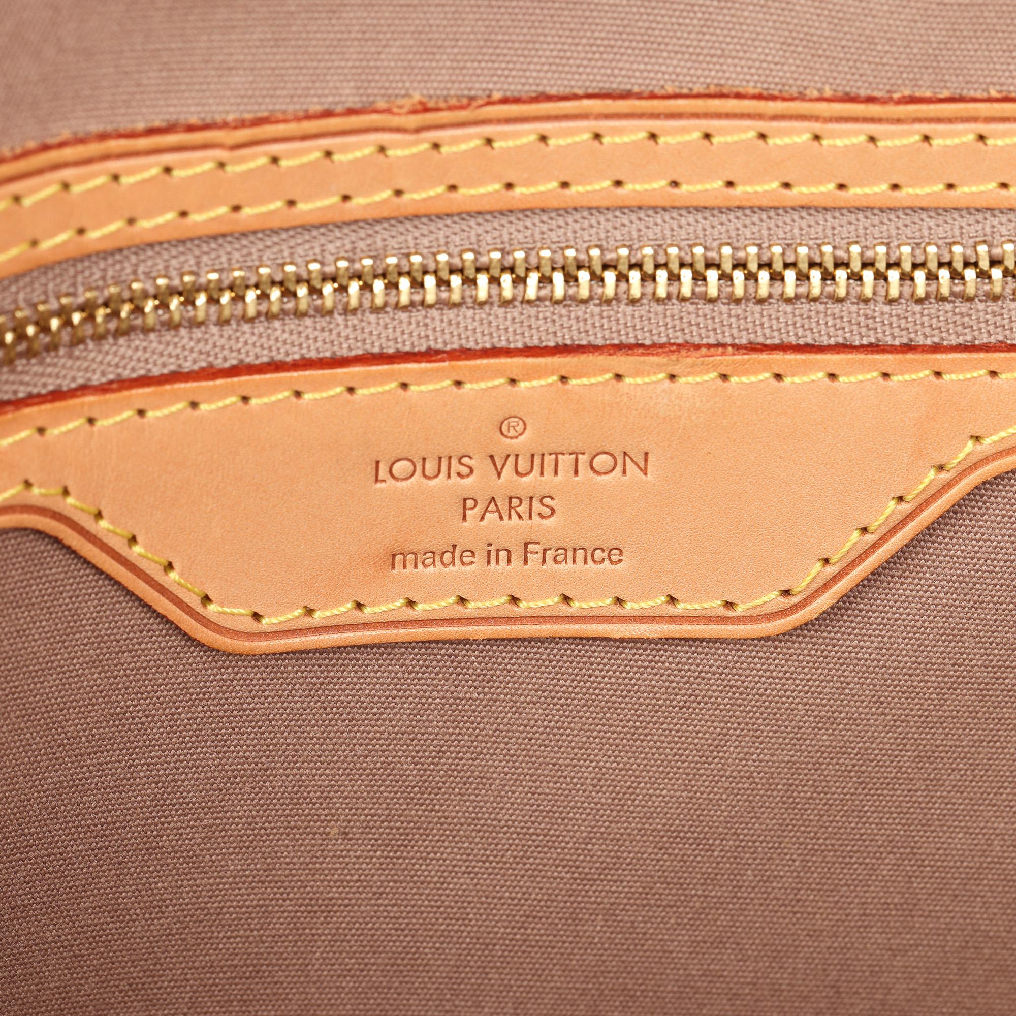 LOUIS VUITTON Gold Vernis Leather Brea GM 4