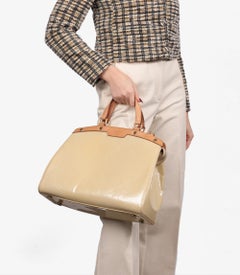 Louis Vuitton Gold Vernis Leather Brea GM With Wallet