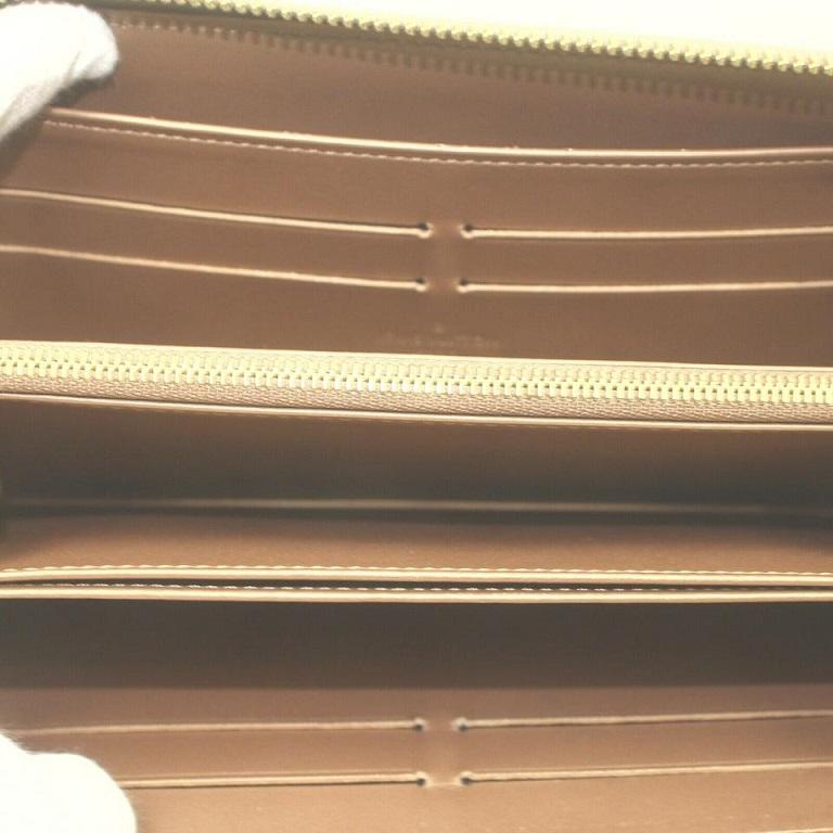 Women's Louis Vuitton Gold Vernis Long Zippy Wallet Zip Around 855030