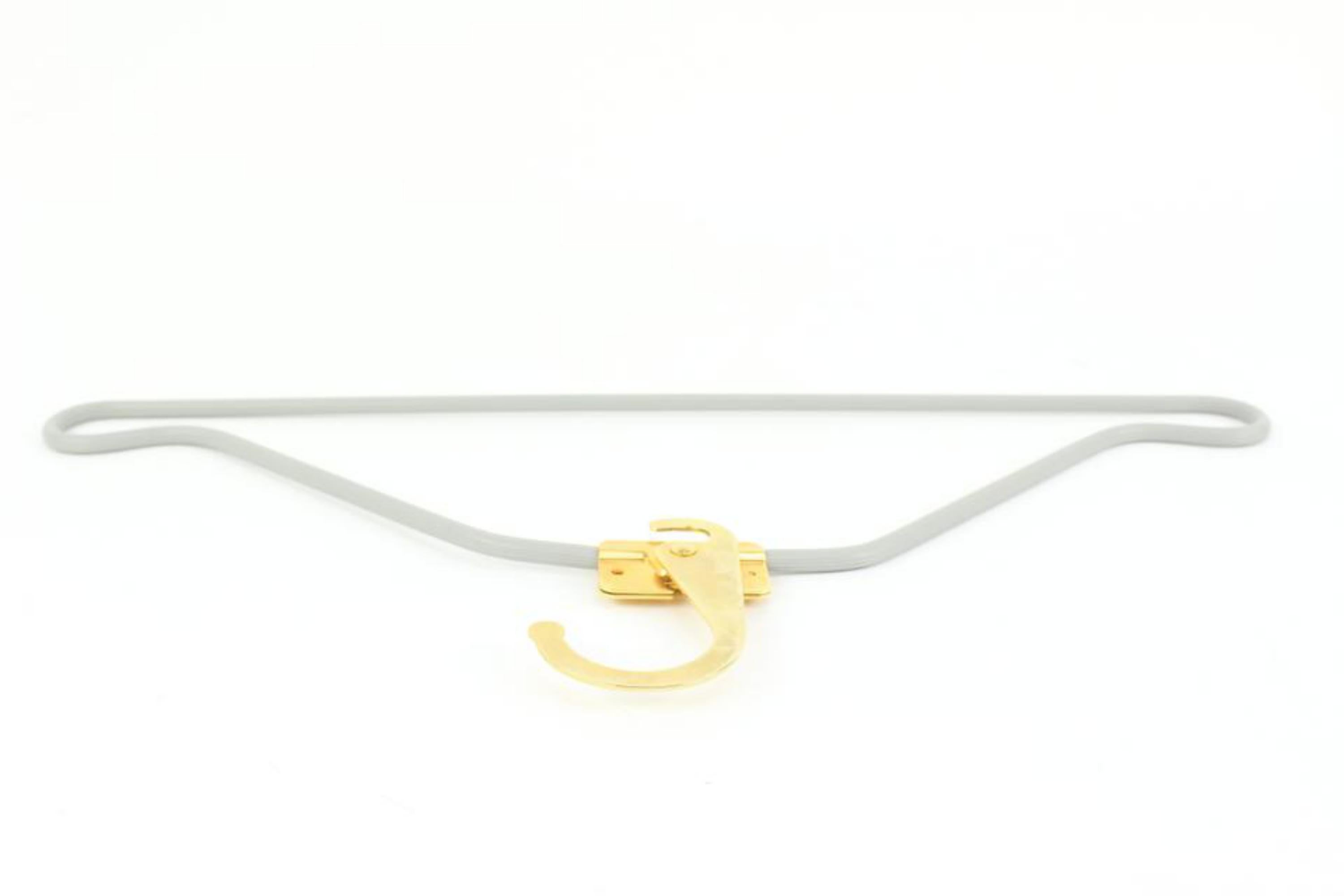 Women's Louis Vuitton Gold x Grey Retractable Hanger 14lv323s For Sale