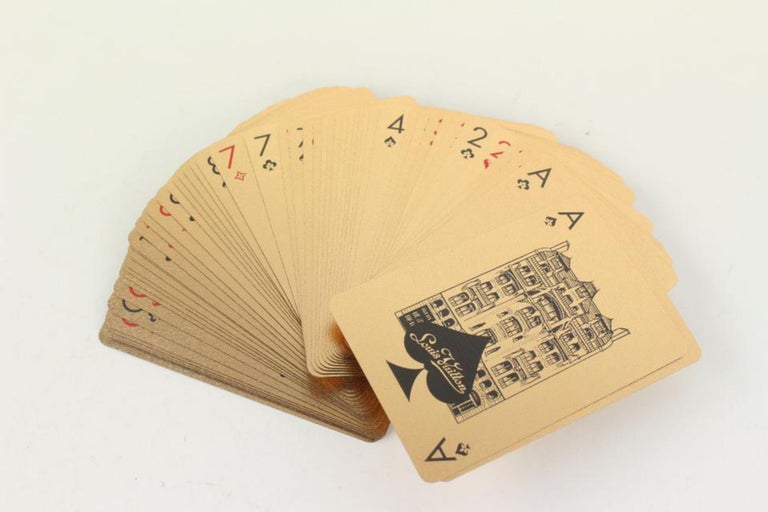 RARE Vintage LOUIS VUITTON Poker Bridge Playing Cards Library