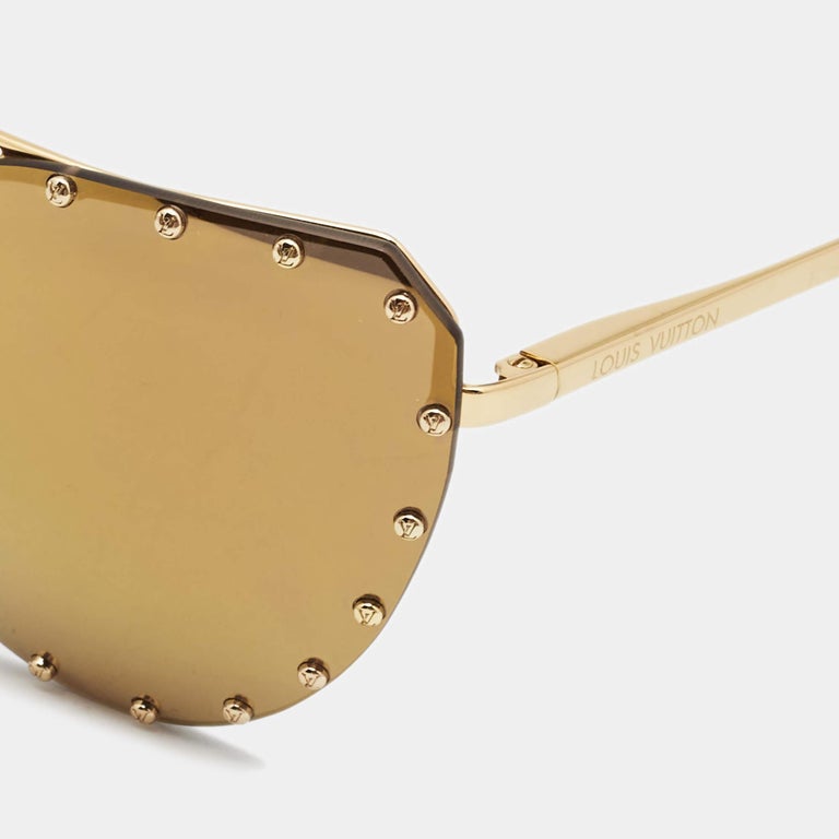 Louis Vuitton Gold Z0983W The Party Sunglasses For Sale at 1stDibs