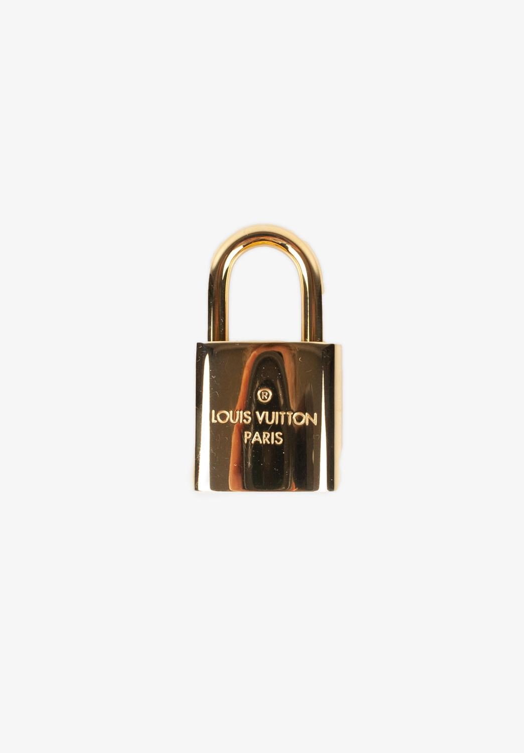 Brown Louis Vuitton Golden Locker Lock, S1165 For Sale