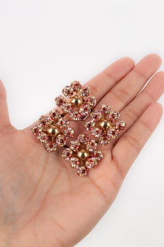 Spilla in metallo dorato Louis Vuitton