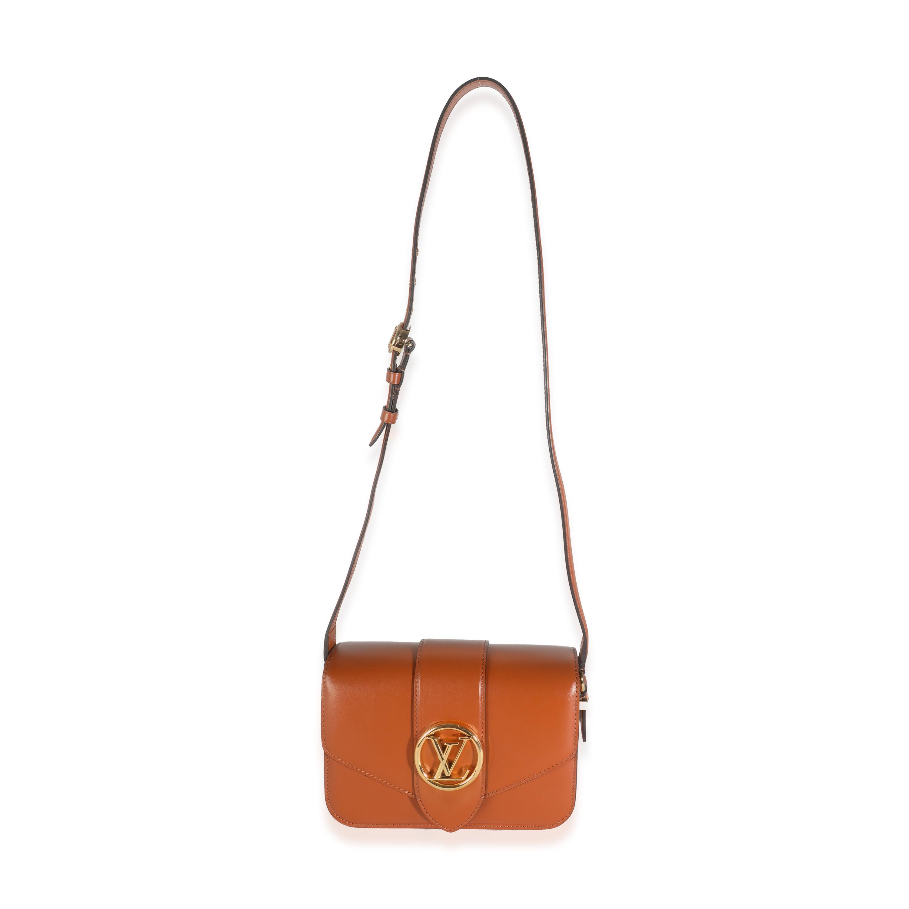 Louis Vuitton Golden Siena Smooth Calfskin LV Pont 9 For Sale 1