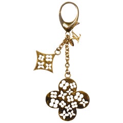 Louis Vuitton Goldtone Cutout Fleur Ivy Bag Charm/Key Chain